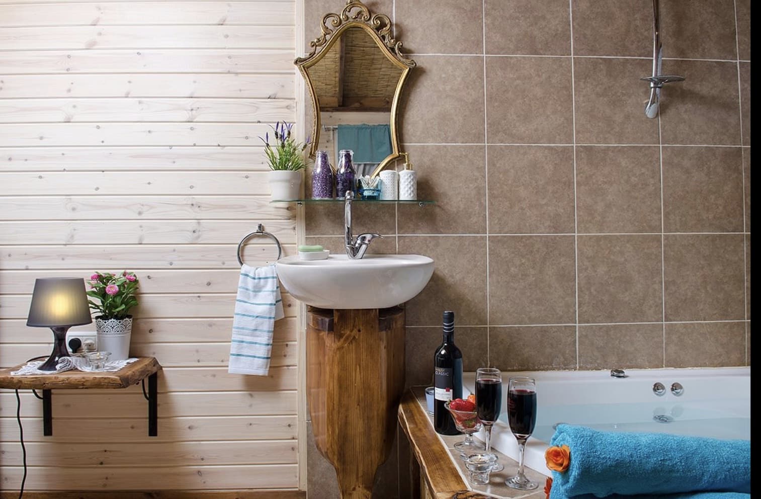 בקתה זוגית עם גקוזי